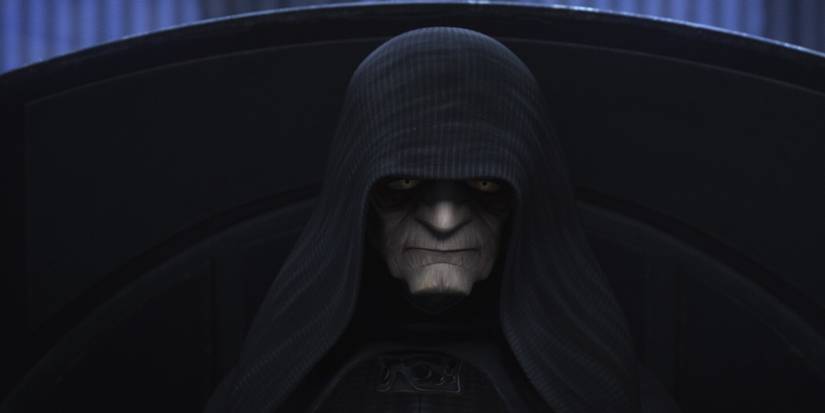 Emperor Palpatine in Chair Bad Batch Clone Wars