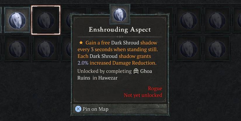 The Enshrouding Aspect in Diablo 4