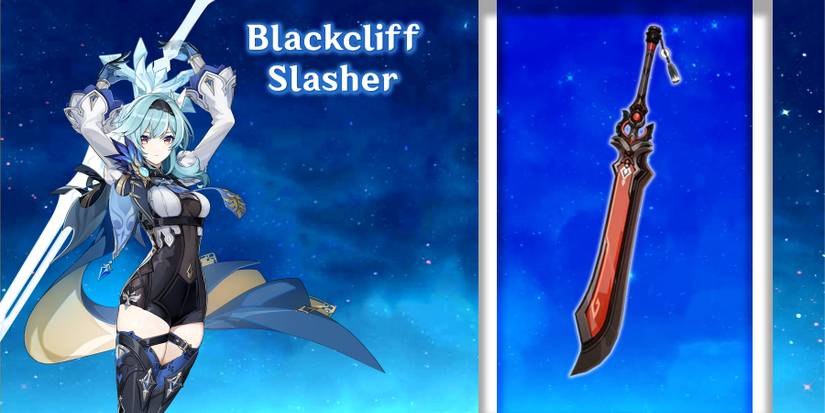 eula holding blackcliff slasher in genshin impact