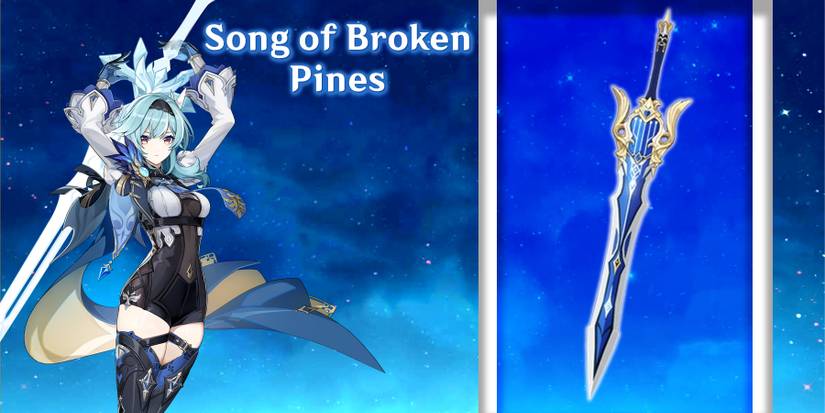 eula holding song of broken pines in genshin impact