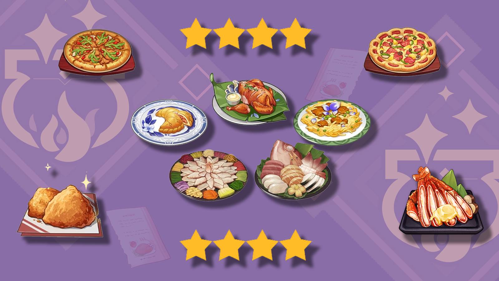 every 4 star recipe in genshin impact