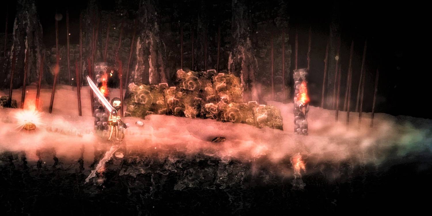 Ejemplo de una hermosa escena en Salt and Sanctuary Ejemplo de una hermosa escena en Salt and Sanctuary