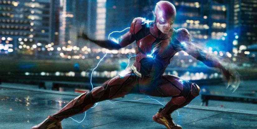 ezra miller flash suit from justice league