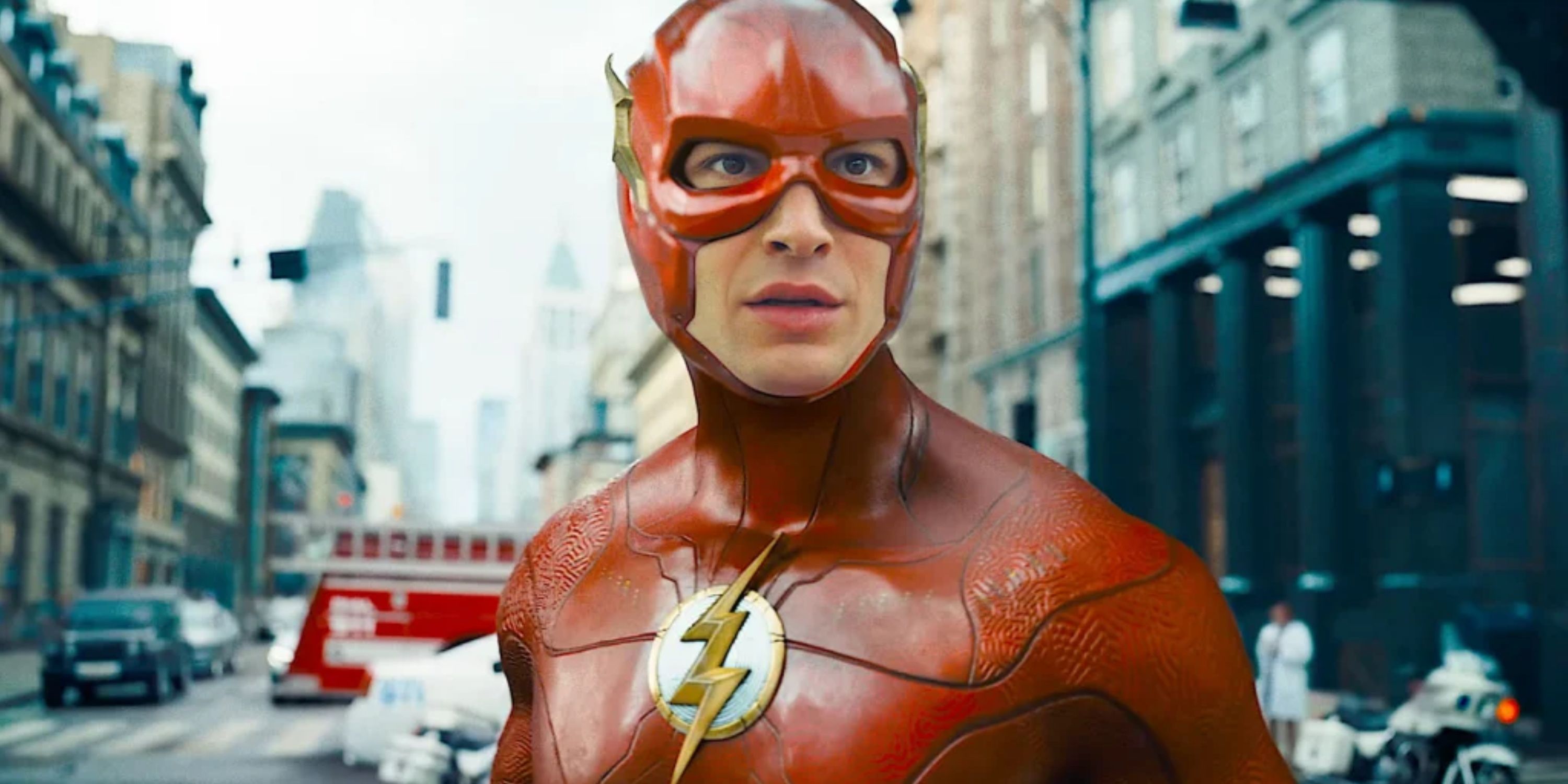 ezra miller the flash suit