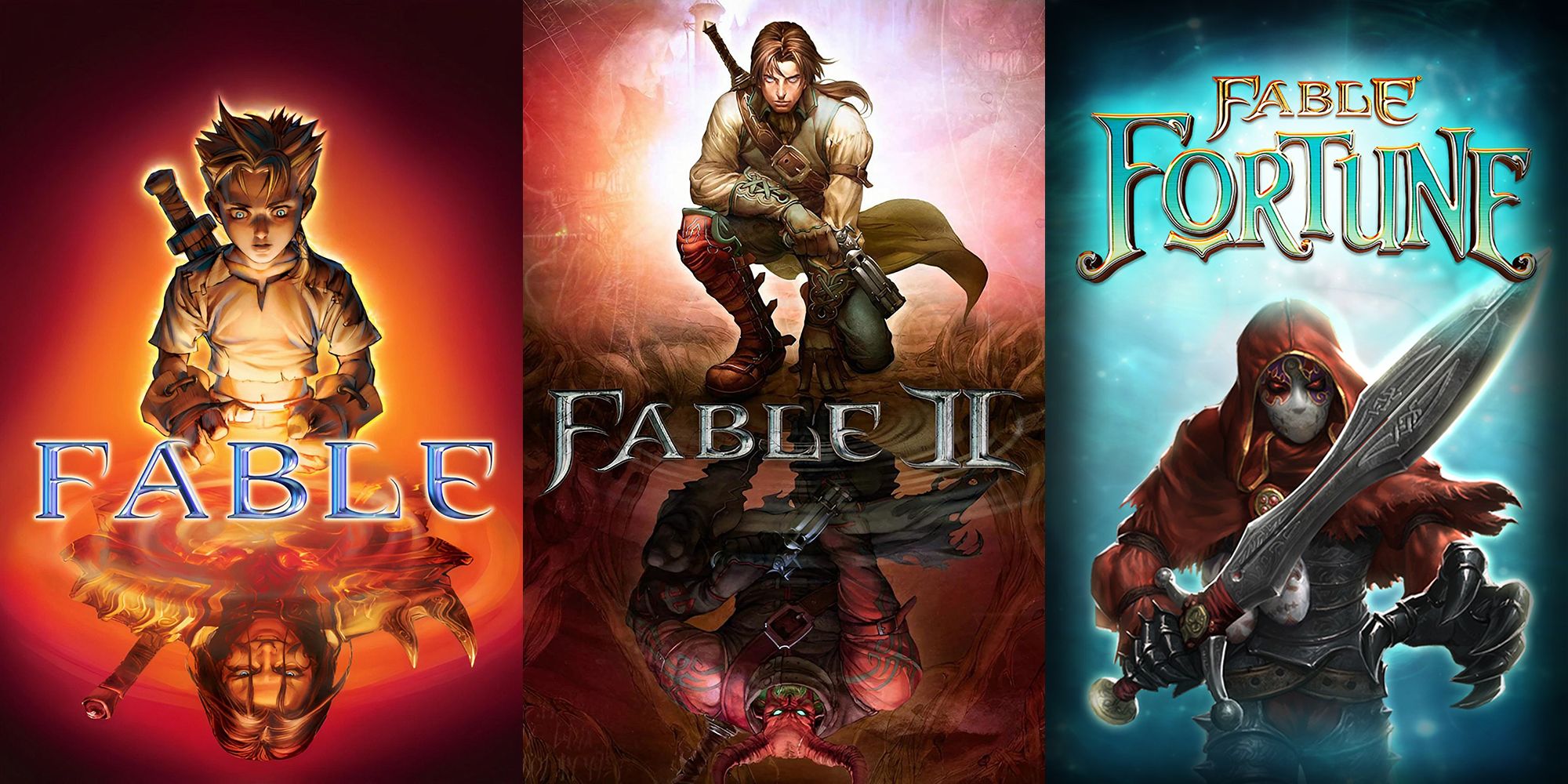 fable 1, fable 2, fable fortune covers