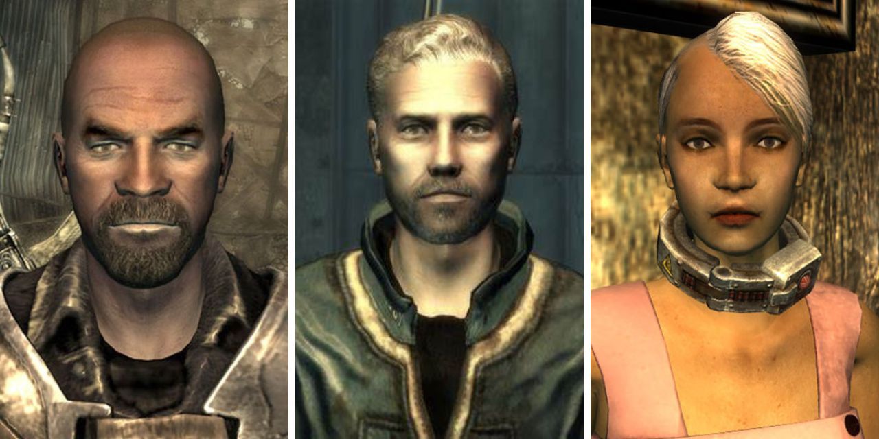 fallout 3 characters, including liam neeson's dad character