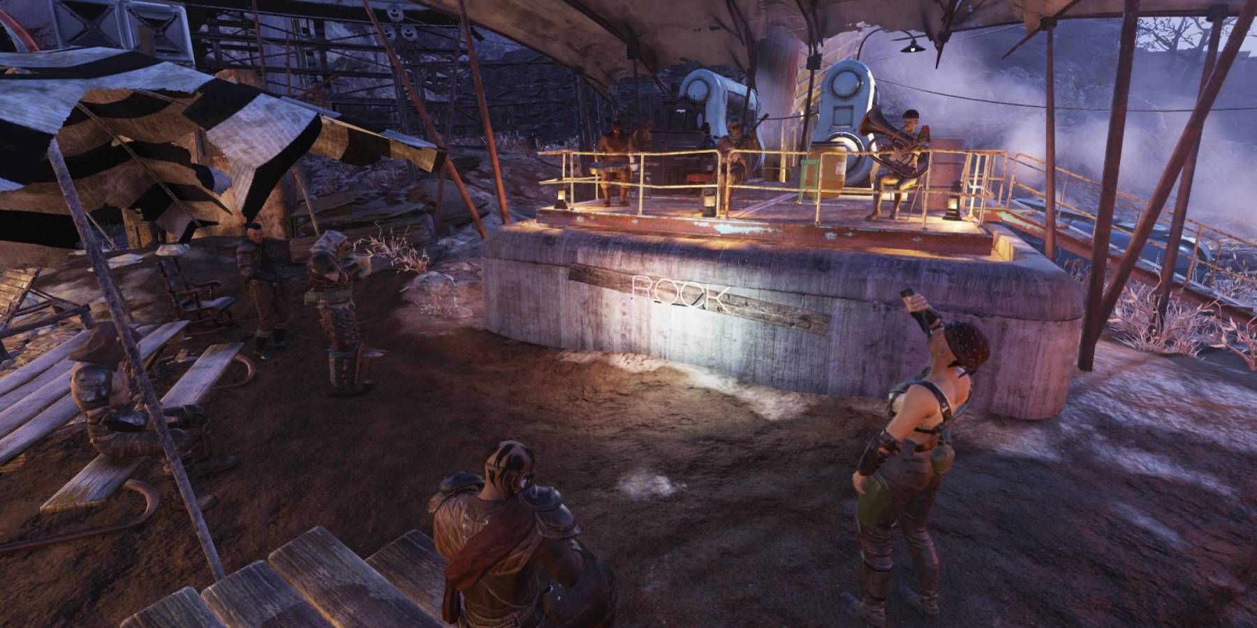 Raiders relaxing in Fallout 76
