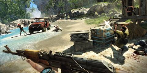 A shootout in Far Cry 3