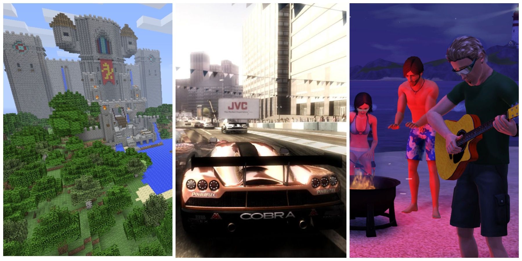 Featured image of PlayStation 3 simulation games like Minecraft, Grid, and The Sims 3