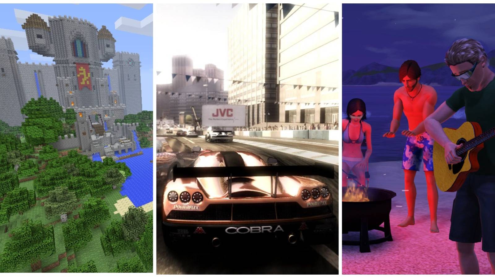 Featured image of PlayStation 3 simulation games like Minecraft, Grid, and The Sims 3