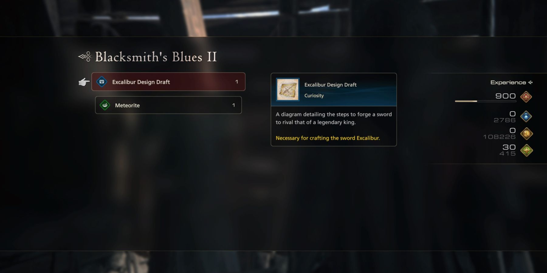 Completing the Blacksmith's Blues 2 side quest in Final Fantasy 16