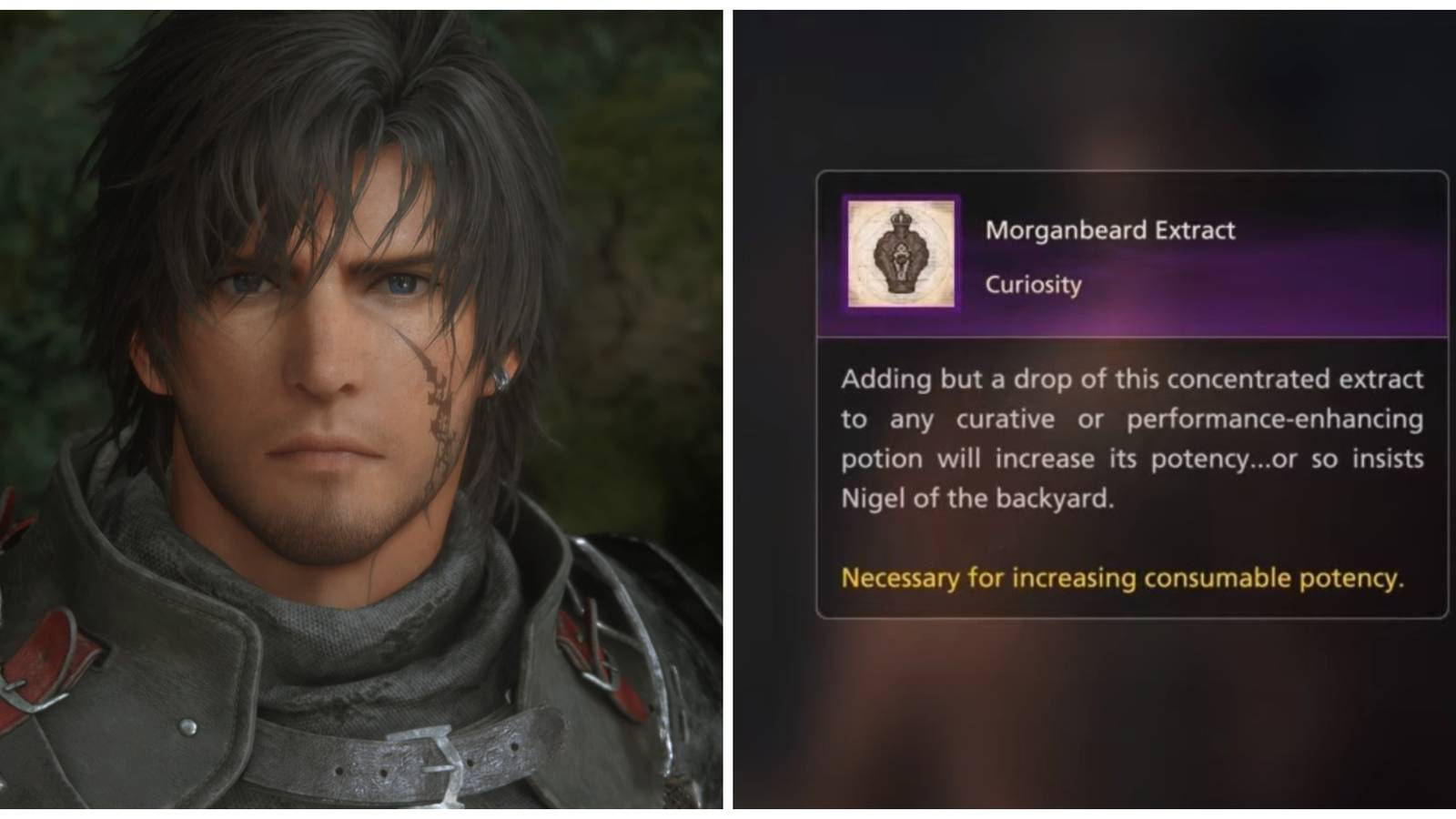 Clive increases his potion potency in Final Fantasy 16