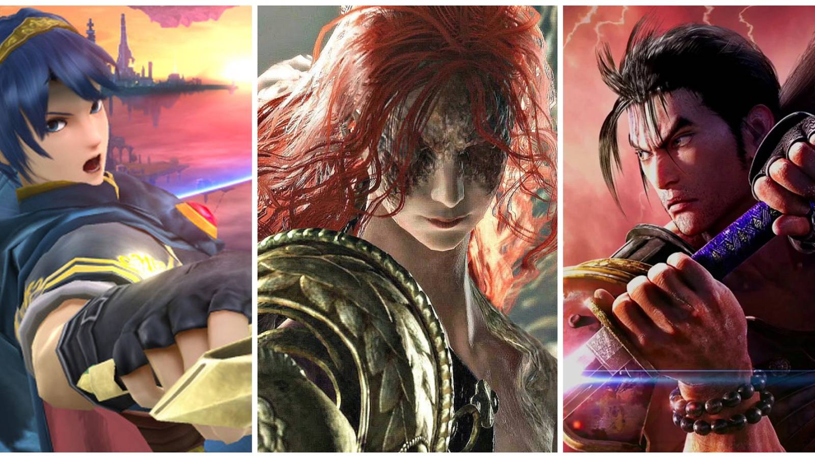 Marth, Malenia, and Mitsurugi