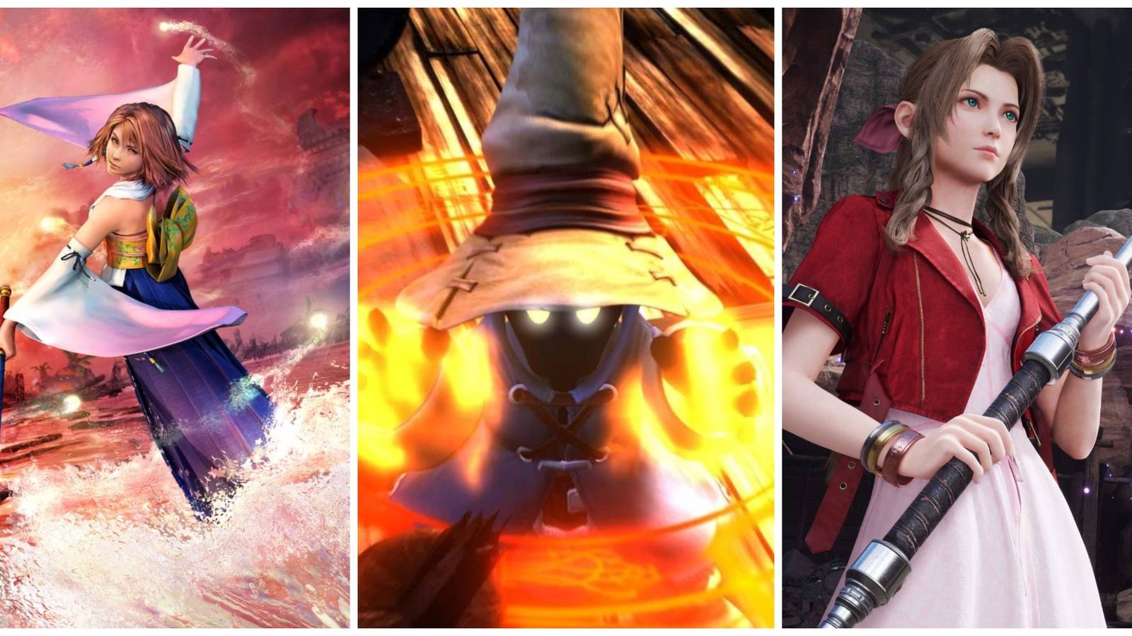 Yuna, Vivi, and Aerith