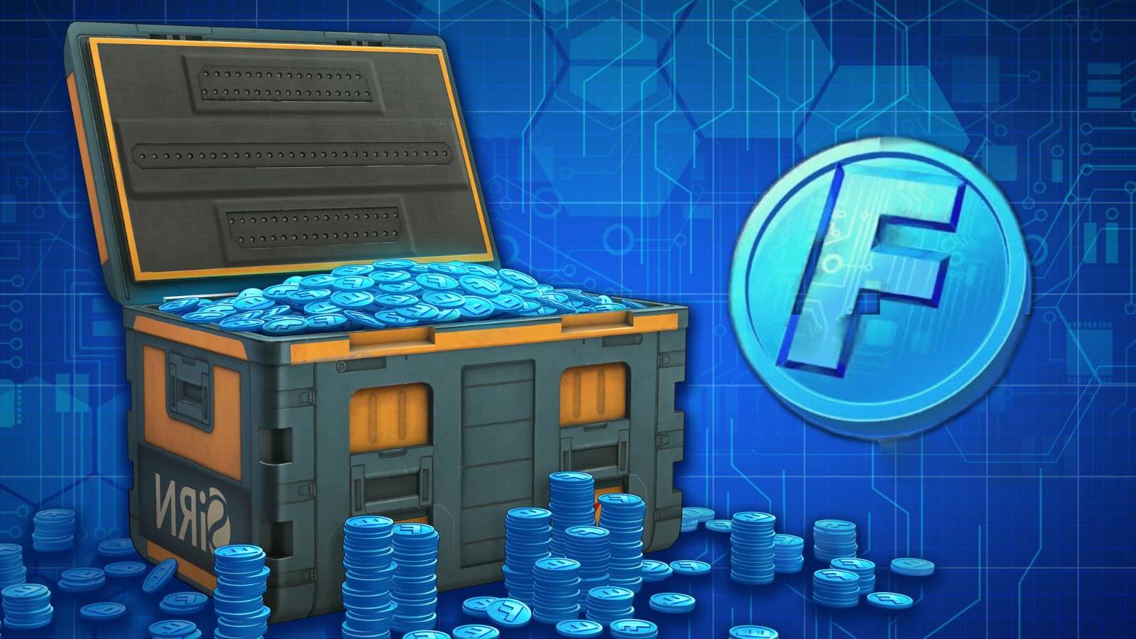 image showing a chest full of fighter coins from street fighter 6.