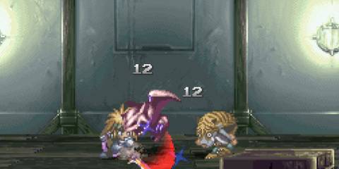 Fighting a battle in Tales of Destiny