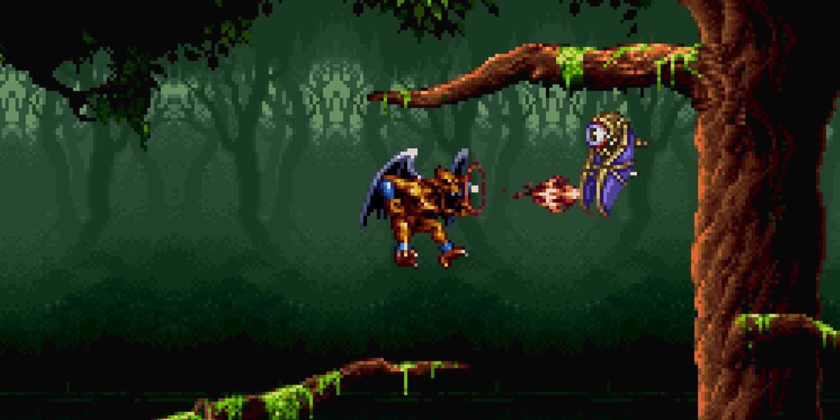 Fighting enemies in Demon’s Crest