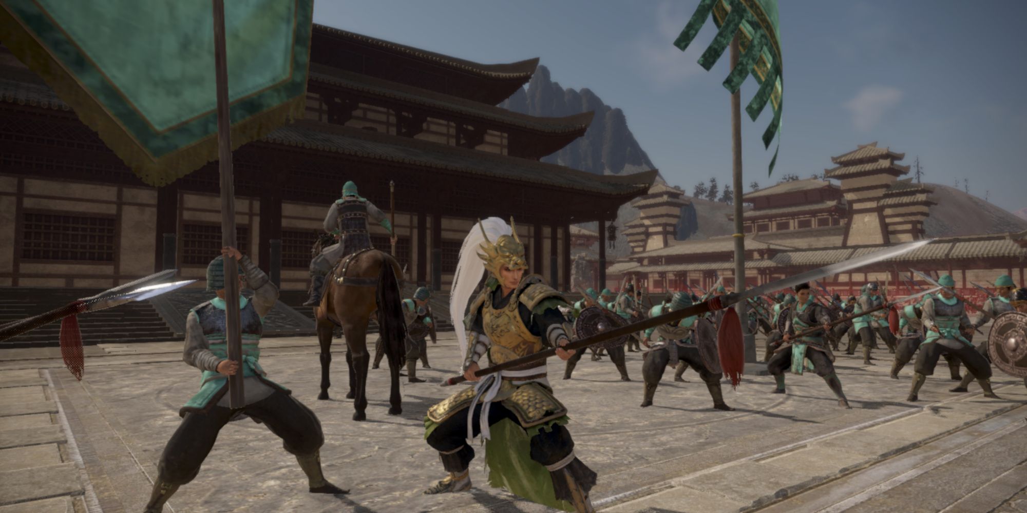 Fighting enemies in Dynasty Warriors 9