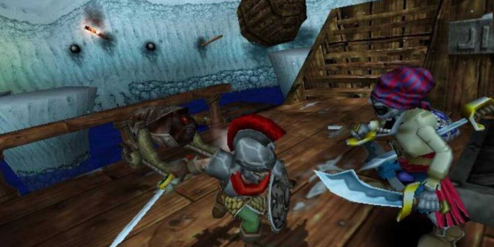 Fighting enemies in Maximo Ghosts To Glory