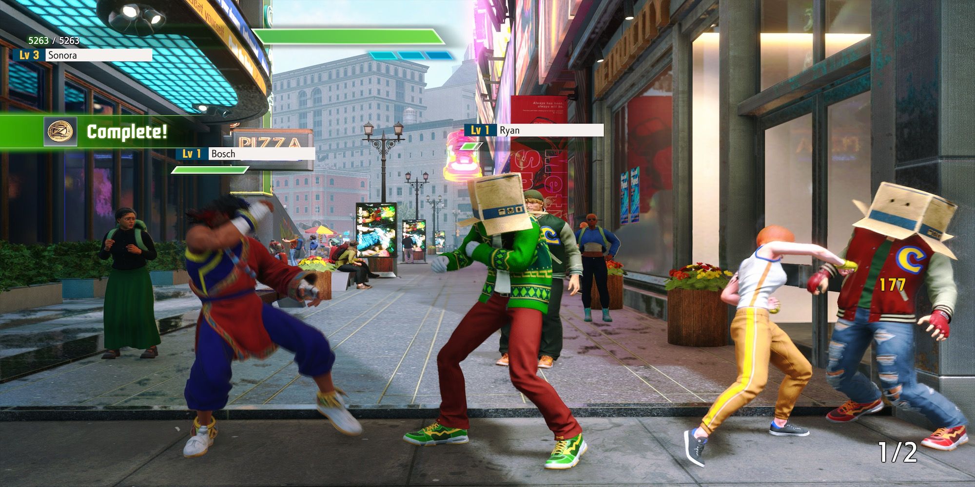 Fighting enemies in Street Fighter 6