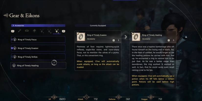 Final Fantasy 16 accessories list