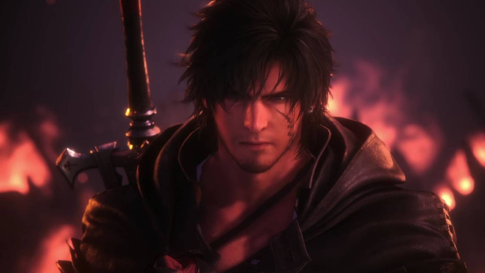 final fantasy 16 clive fire background