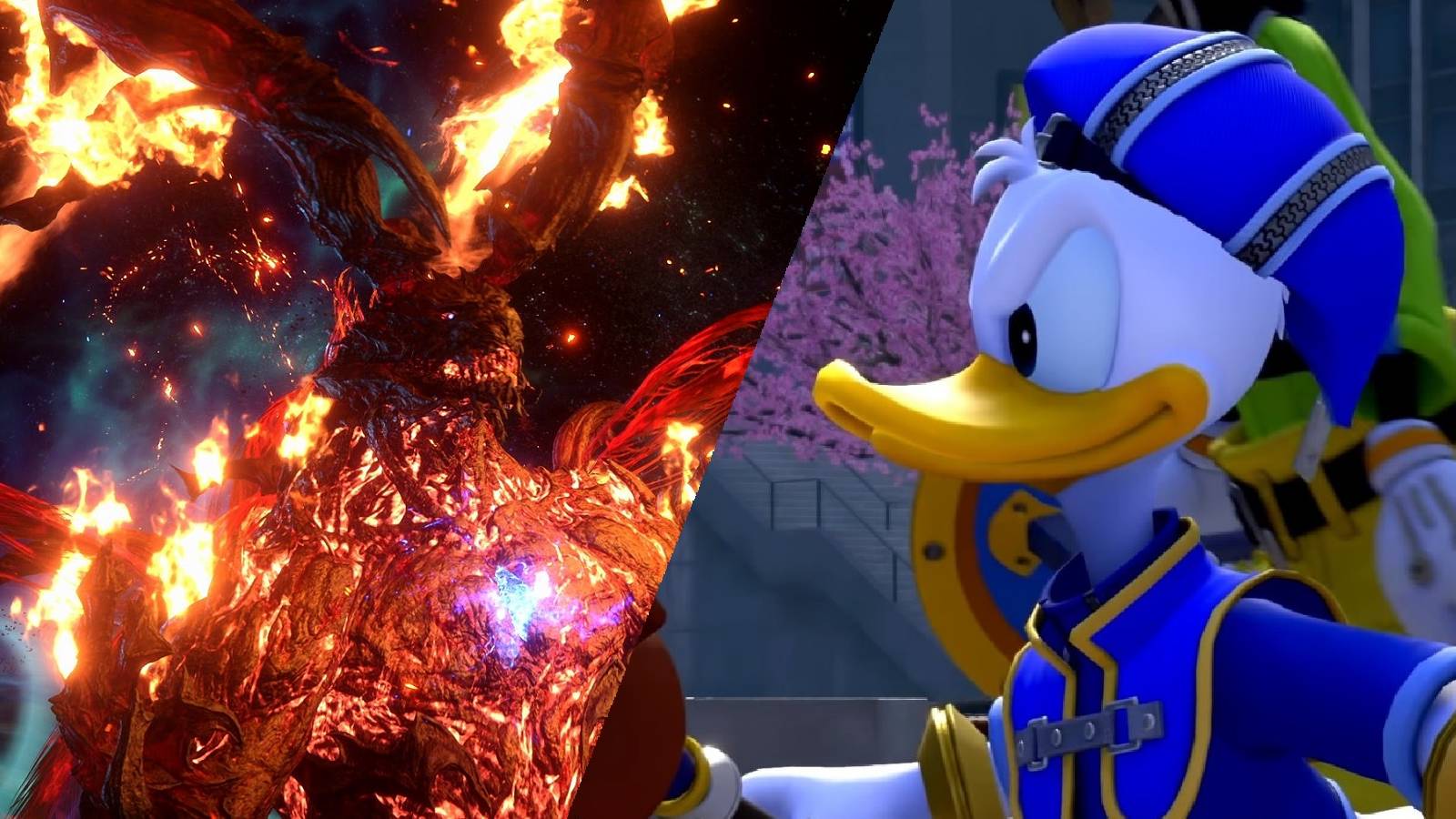 final fantasy 16 kingdom hearts ifrit risen donald duck