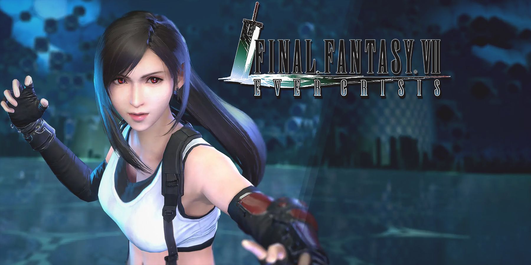 Final Fantasy 7 Ever Crisis Tifa close-up battle stance