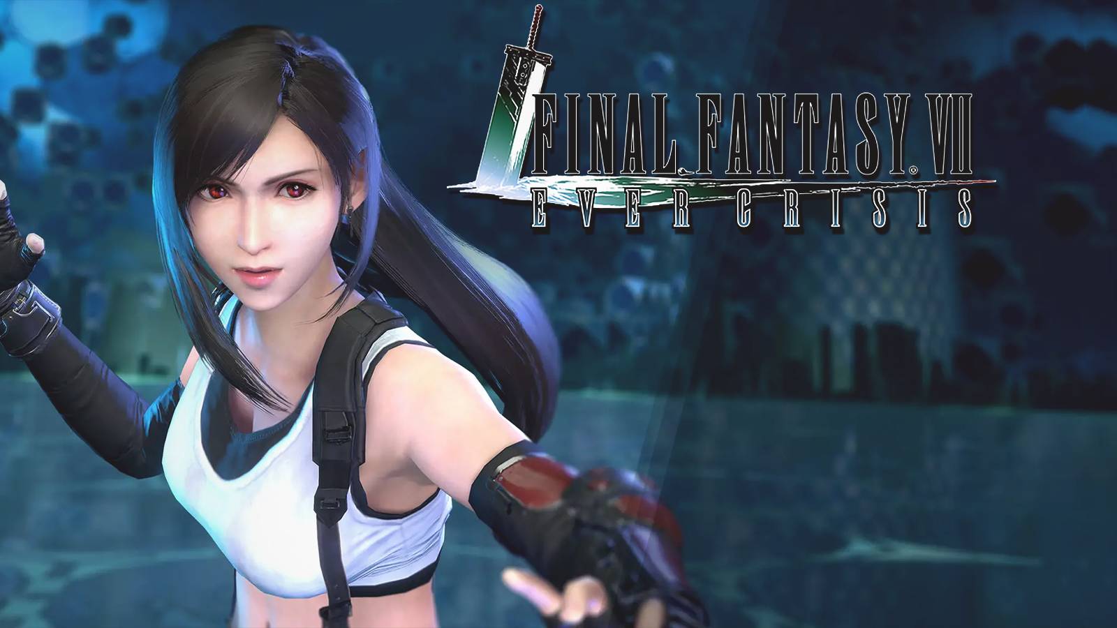 Final Fantasy 7 Ever Crisis Tifa close-up battle stance