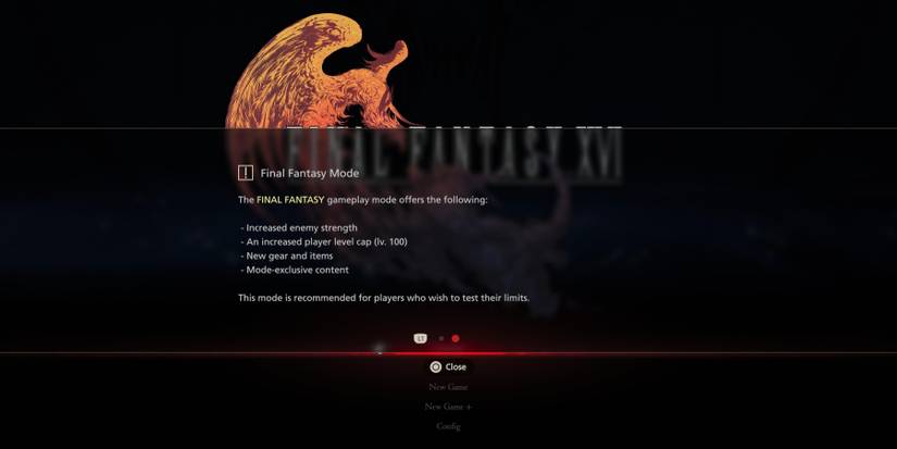 FINAL FANTASY mode Final Fantasy 16 new game+