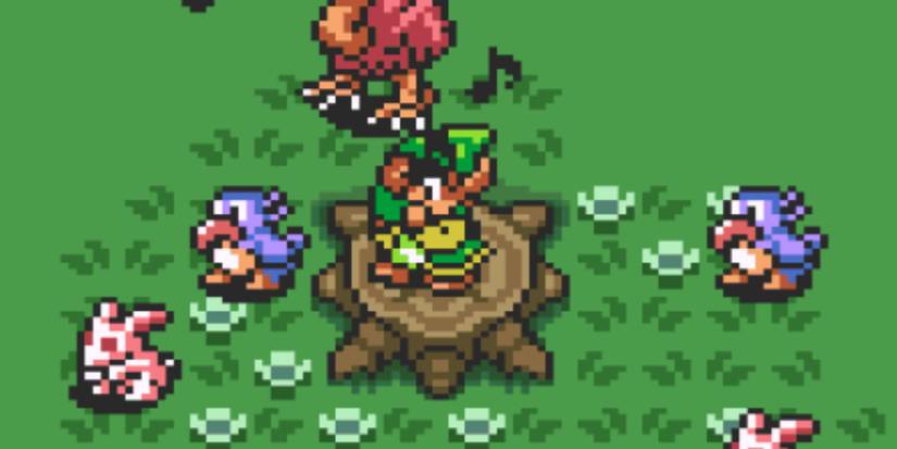 Flute Boy playing for wild animals