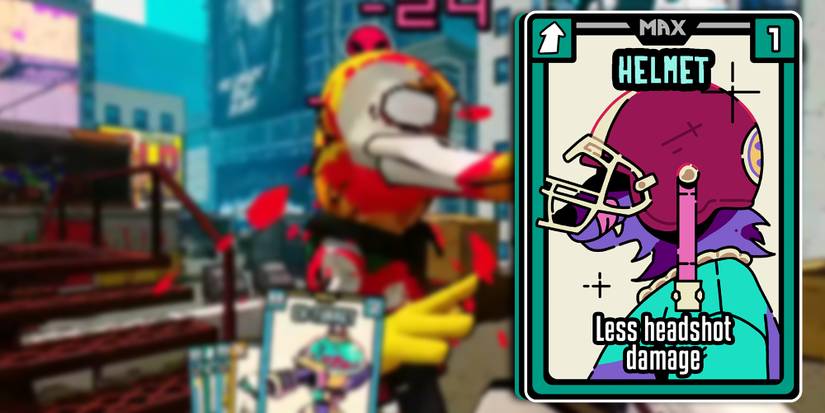 Friends Vs Friends - Helmet Buff Card PNG Overlaid On Image Of Brutal Headshot With Boomstick