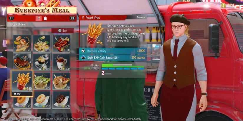 french fries at metro city foo vendor