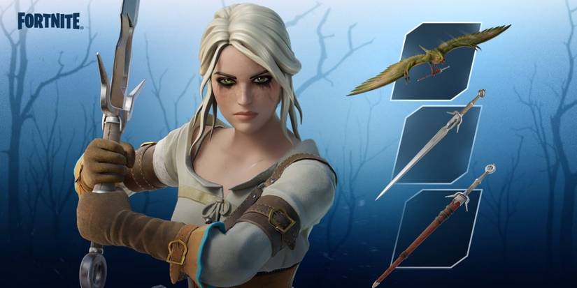 ciri from the witcher 3 in fortnite as a bundle item shop