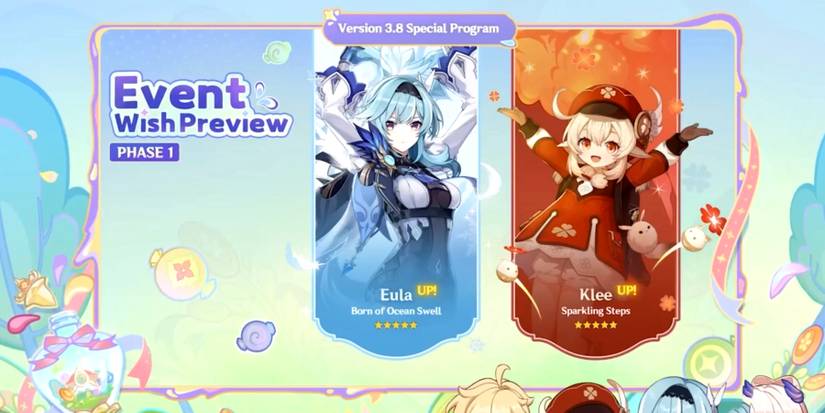 genshin impact 3-8 re-run characters banners eula and klee