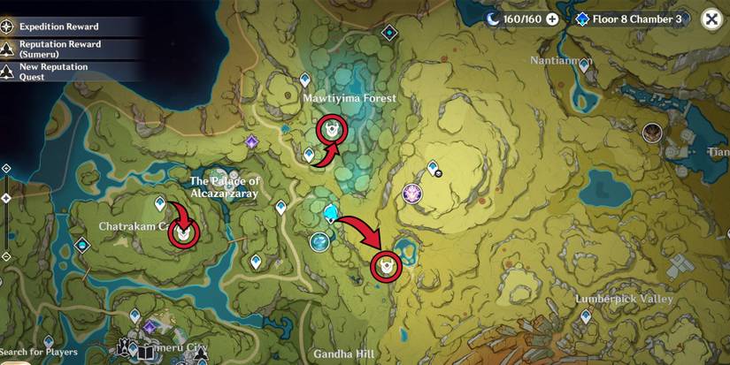 genshin impact cicin mages location in lokapala jungle