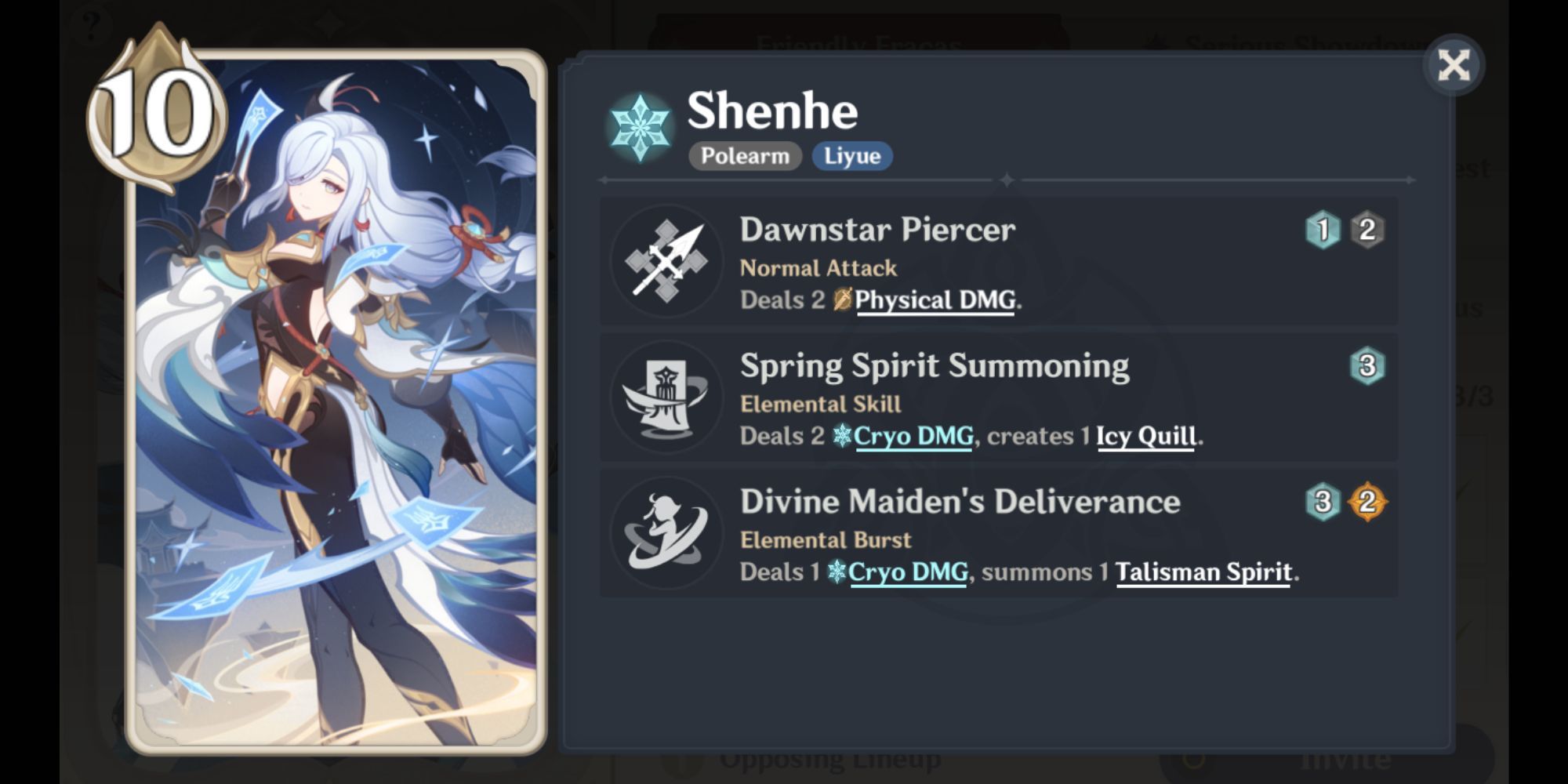 Best Shenhe Decks - Genius Invokation TCG