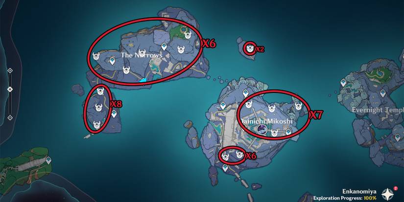 genshin impact hilichurl shooters location in enkanomiya