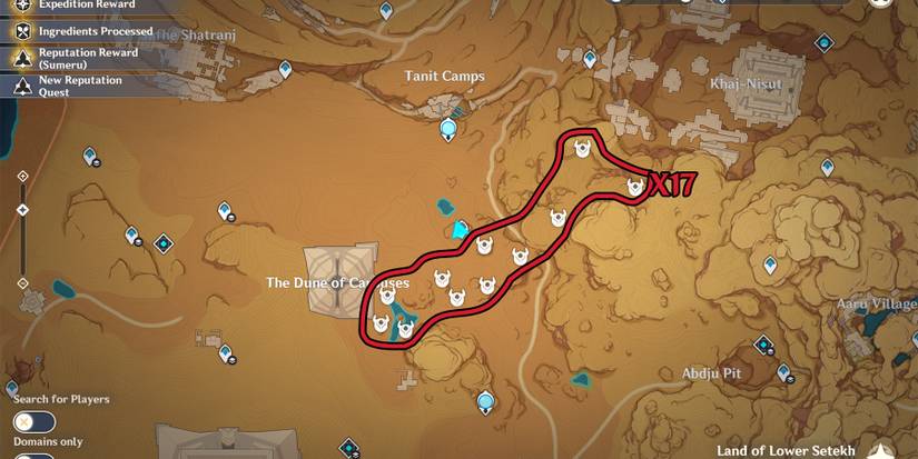 genshin impact hilichurl shooters location in land of lower setekh