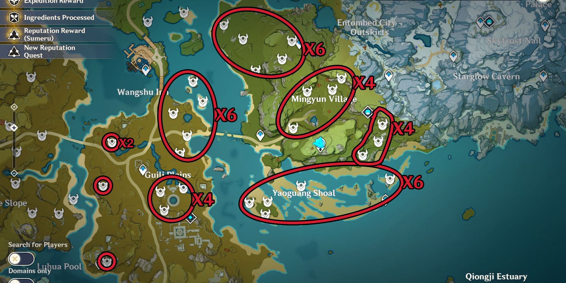 genshin impact hilichurl shooters location in qiongji estuary