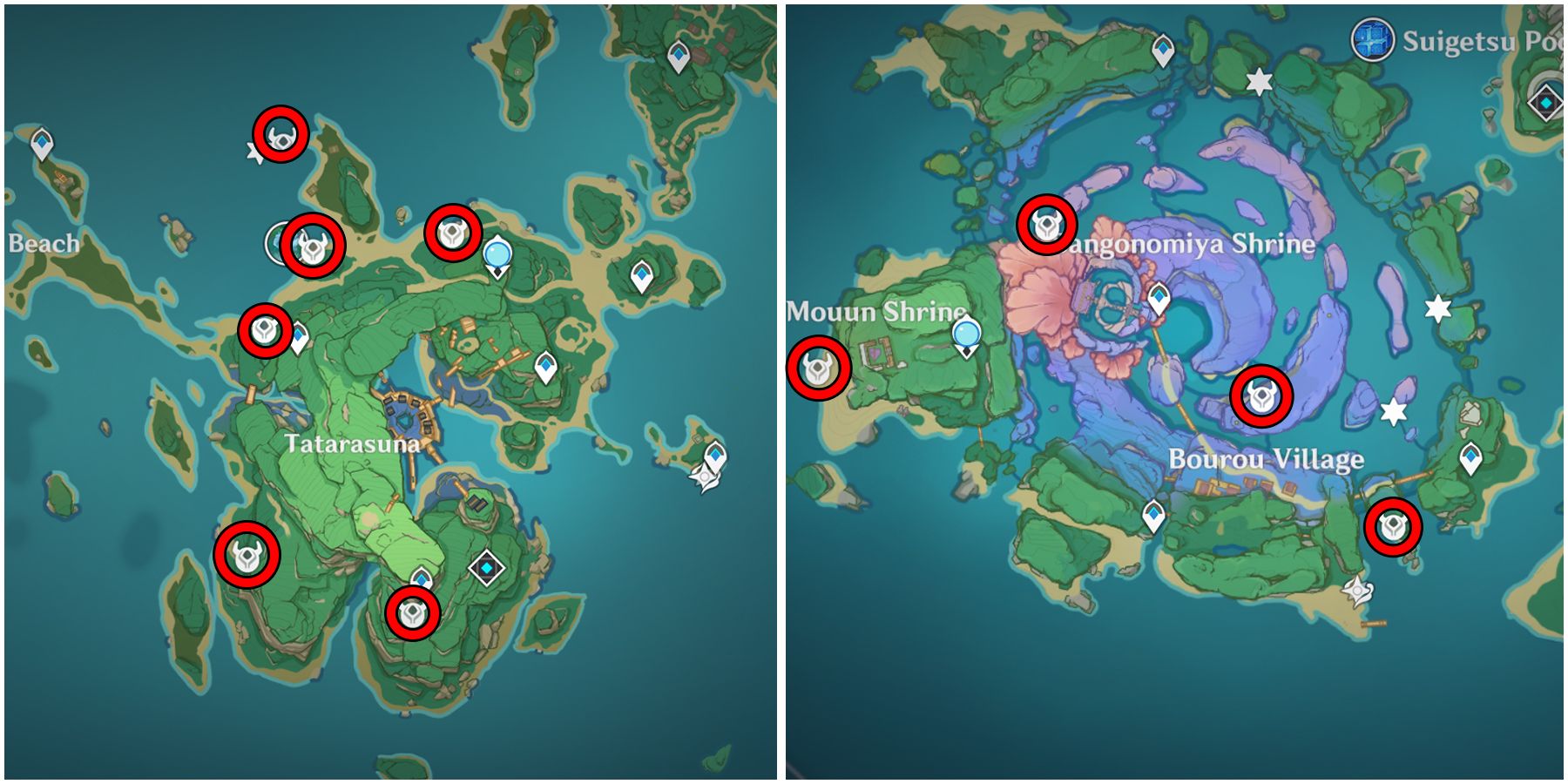 genshin impact samachurl other location in inazuma