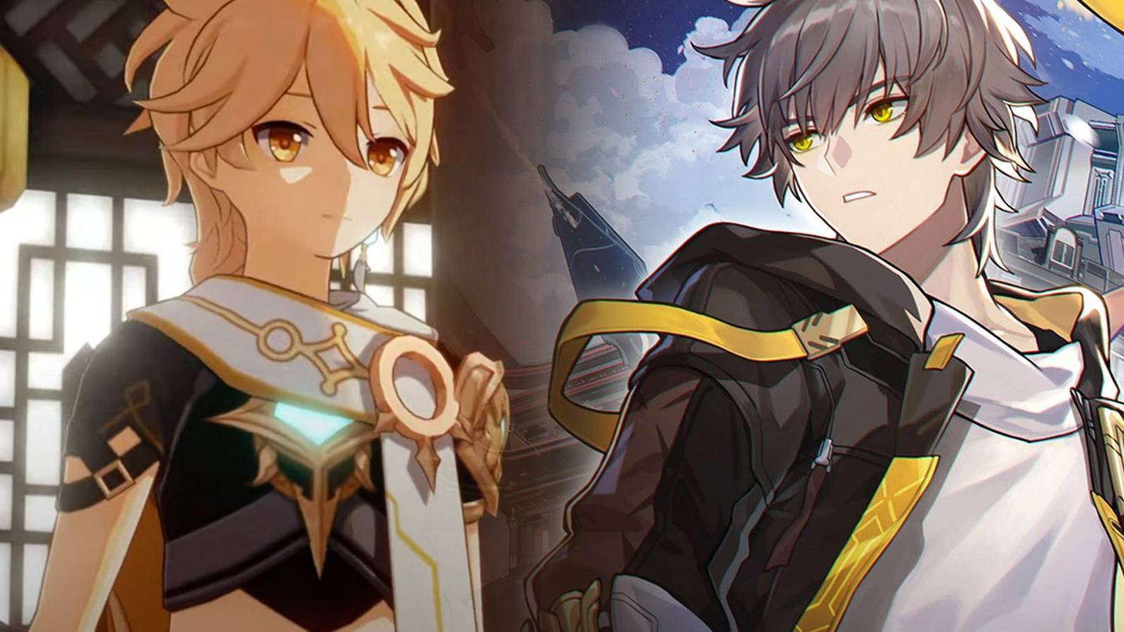 Genshin Impact Traveler Honkai Trailblazer