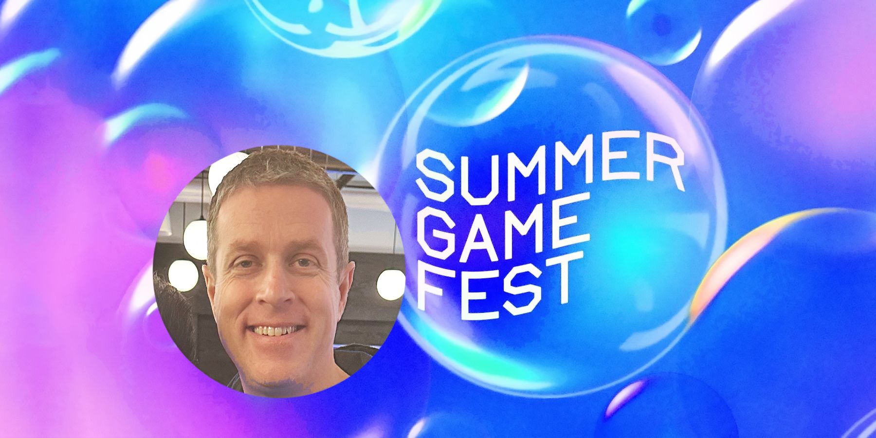 Geoff Keighley Twitter pic next to Summer Game Fest 2023 logo