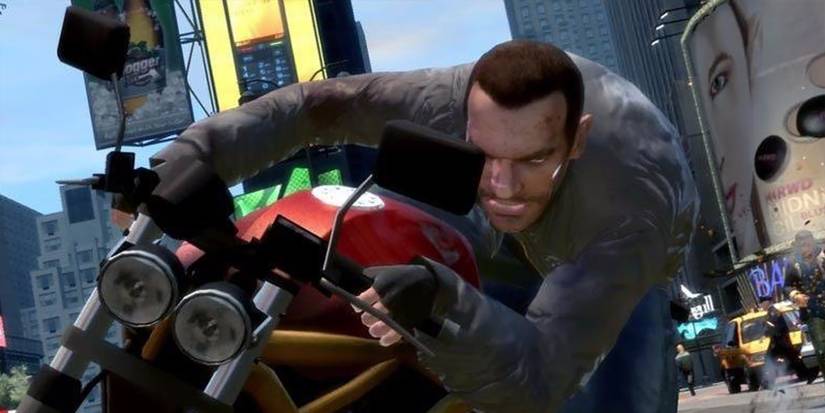 niko riding a motorcycle