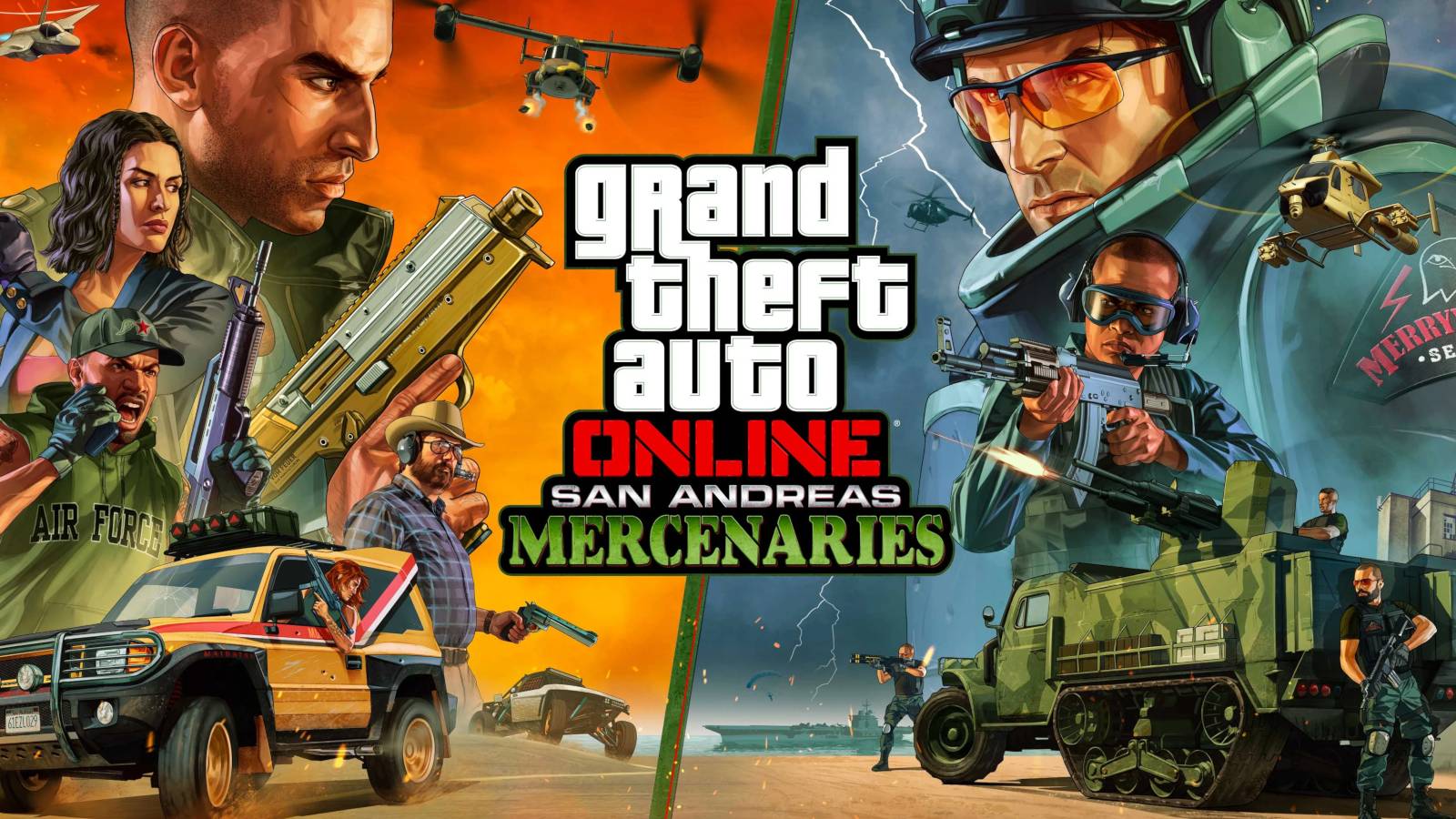 san andreas mercenaries key art 