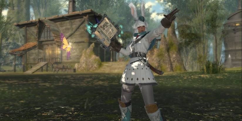 Green Mage class casting a spell