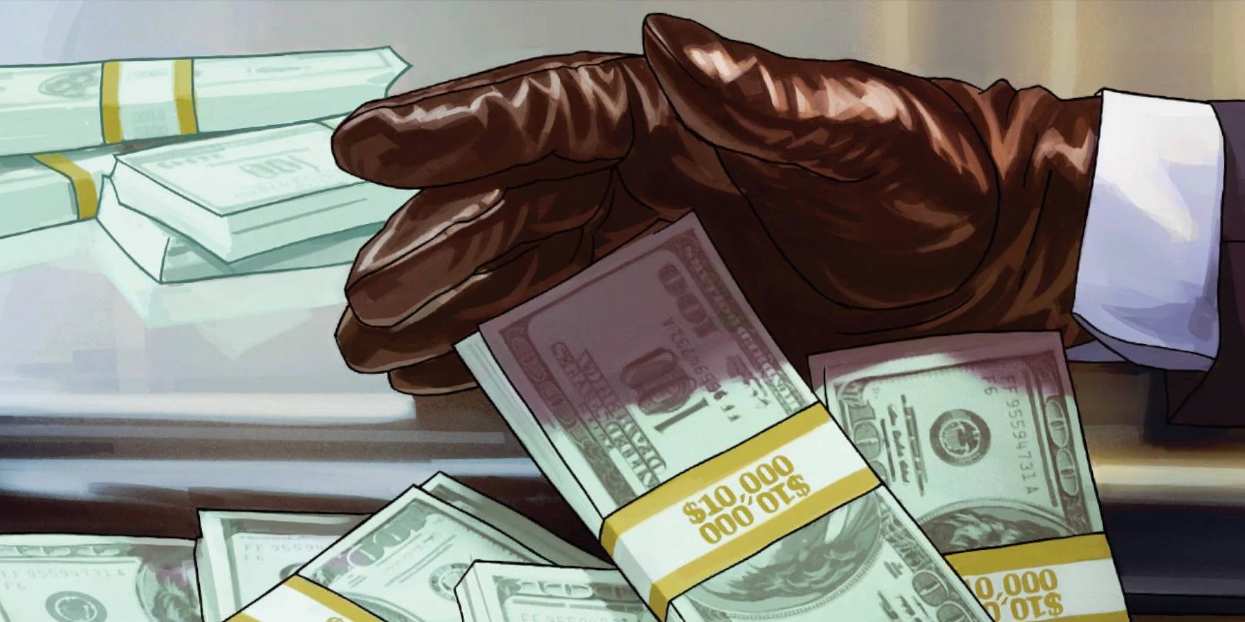Image of money collection in GTA Online