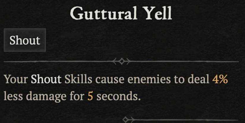Guttural Yell Diablo 4