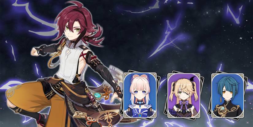 heizou-kokomi-fischl-and xingqiu electro-charged team in genshin impact