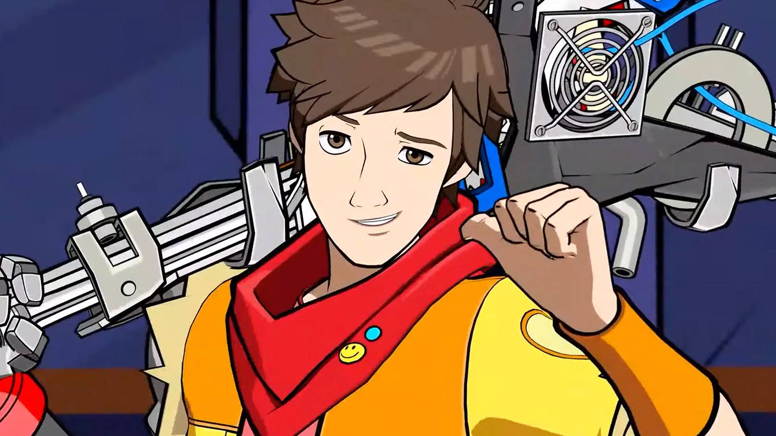 Chai smirking in Hi-Fi Rush 